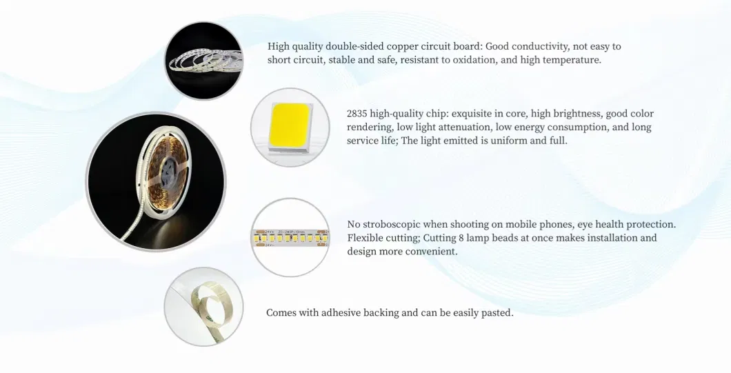 LED Light Self-Adhesive Household Low-Voltage 24V High Brightness Strip Light